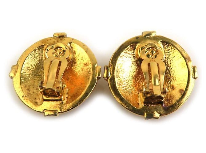 Chanel Gold Clip Ohrringe Golden - Ansicht 5
