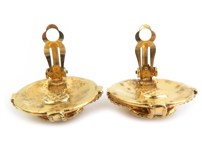 Chanel Gold Clip Ohrringe Golden - Ansicht 6