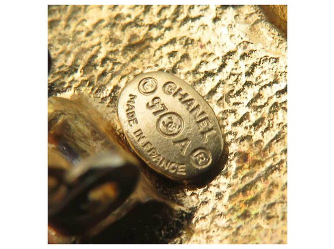 Chanel Gold Clip Ohrringe Golden - Ansicht 7