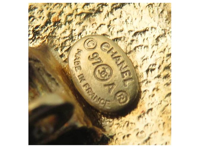 Chanel Gold Clip Ohrringe Golden - Ansicht 8