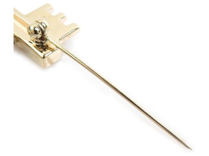 Spilla Cuore con Lucchetto e Chiave Chanel Rosa D'oro - vista 7