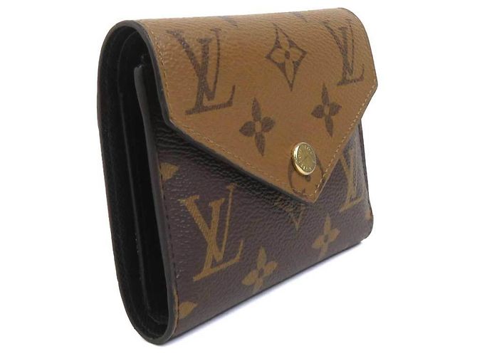 Louis Vuitton Monogram Reverse Tri-fold Geldbörse Braun Monogramm - Ansicht 2
