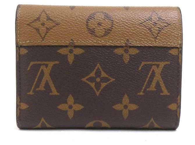 Louis Vuitton Monogram Reverse Tri-fold Geldbörse Braun Monogramm - Ansicht 3