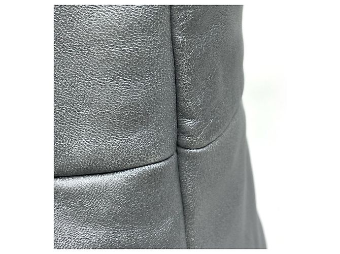 Borsa tote Chanel Coco Cocoon in argento - vista 4