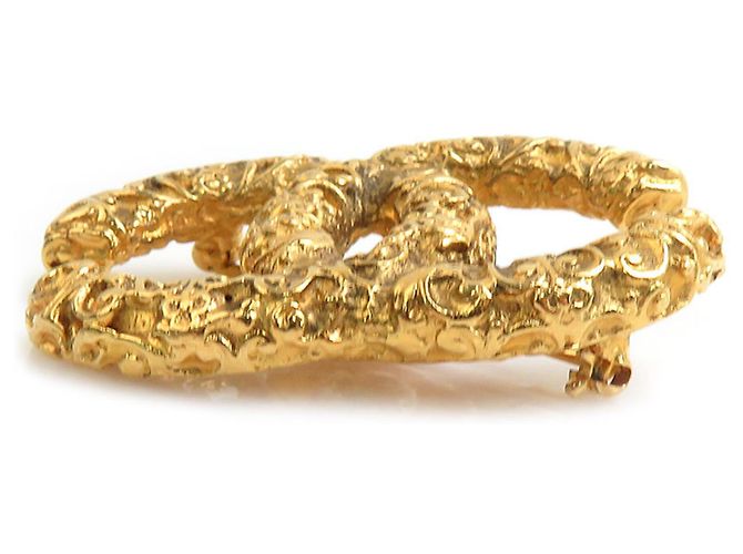 Spilla in metallo dorato Chanel D'oro - vista 3