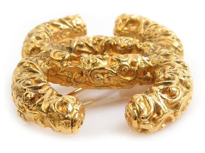 Spilla in metallo dorato Chanel D'oro - vista 4