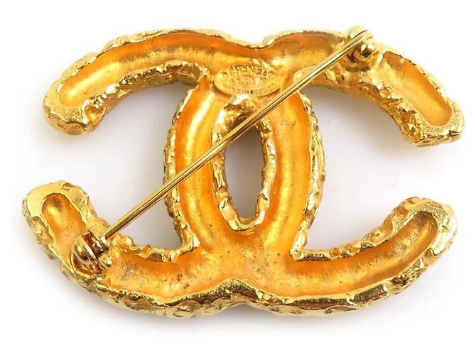 Spilla in metallo dorato Chanel D'oro - vista 5