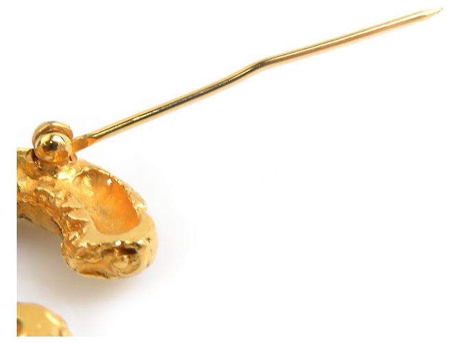Spilla in metallo dorato Chanel D'oro - vista 6