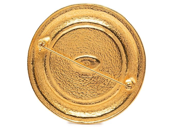 Spilla rotonda placcata oro Chanel 31 Rue Cambon D'oro - vista 2