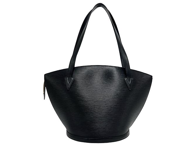 Louis Vuitton Saint Jacques GM in Epi Nero con Tracolla Lunga - vista 2