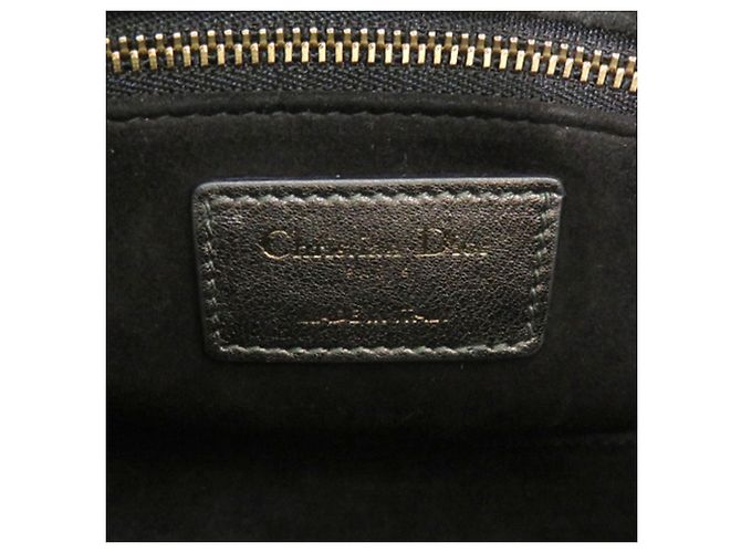 Dior Grigio Piccola Cannage in Agnello Metallico My ABCDior Lady Dior Marrone - vista 5
