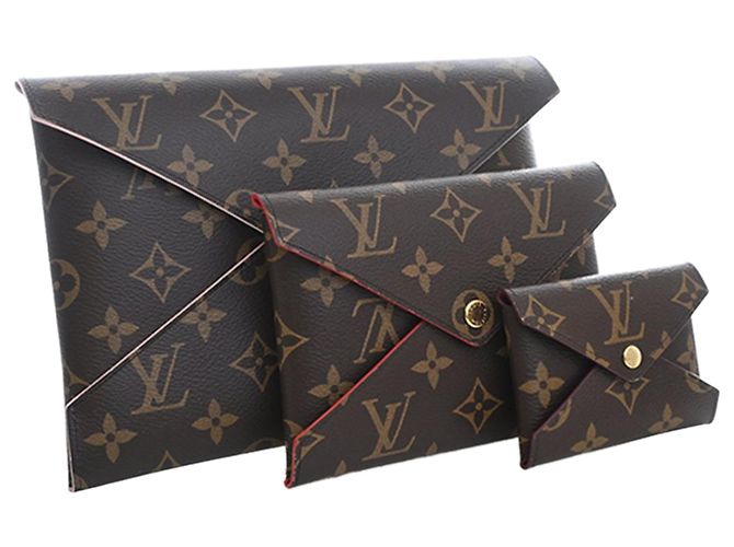 Set Pochette Kirigami Monogramma Marrone Louis Vuitton - vista 2