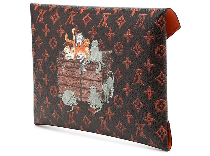 Louis Vuitton Braunes Grace Coddington Catogram Kirigami Pochette Set - Ansicht 2