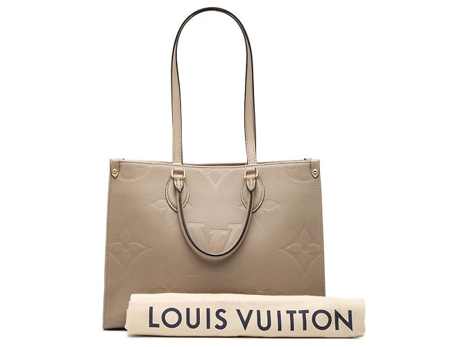 Louis Vuitton Monogram Empreinte Beige OnTheGo MM - vista 7