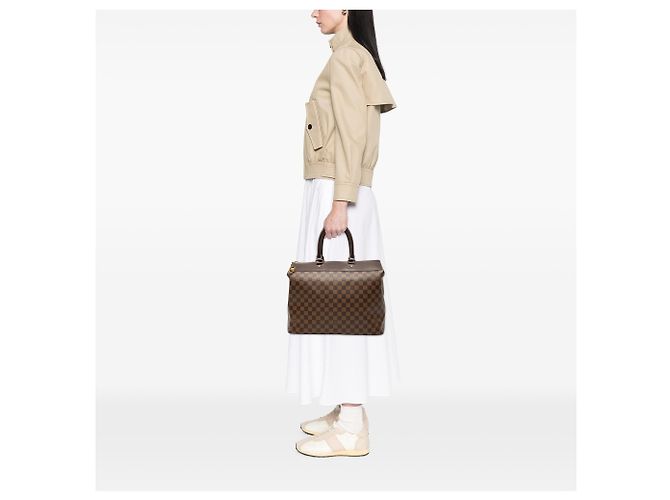 Louis Vuitton Marrone Damier Ebene Greenwich PM - vista 7