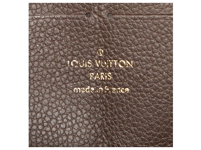 Cartera Zippy Monogram Empreinte Marrón Louis Vuitton Castaño - vista 5