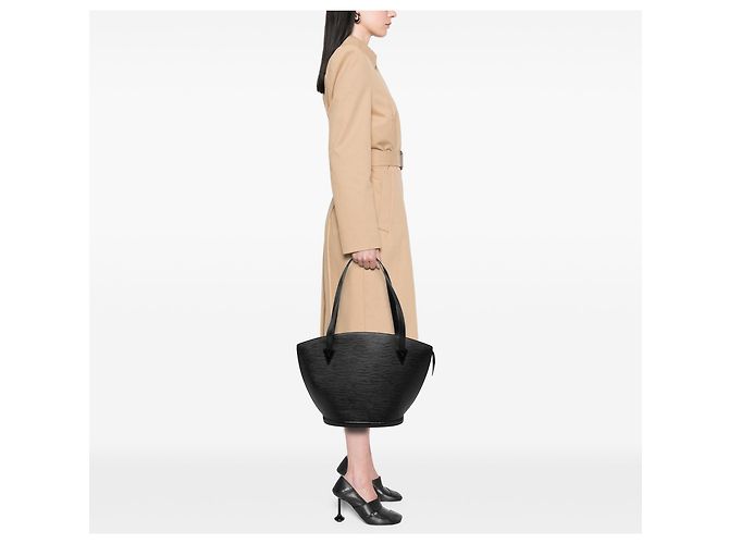 Louis Vuitton Saint Jacques GM aus schwarzem Epi mit langem Tragegurt - Ansicht 7