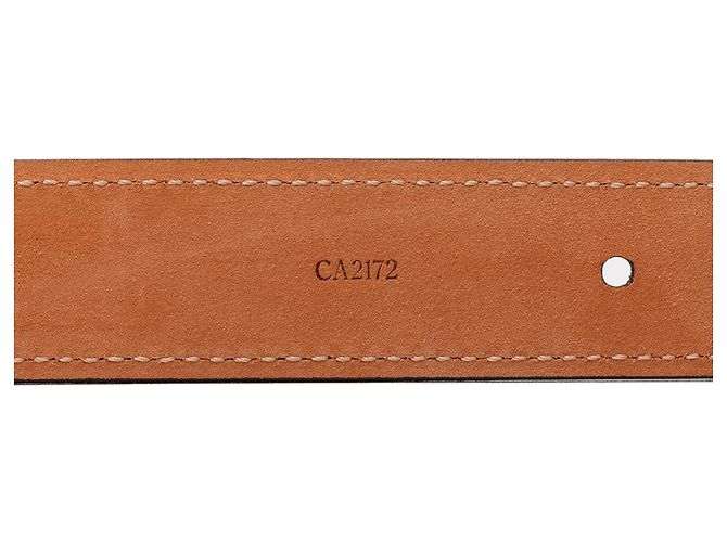 Cintura Mini Damier Ebene Marrone Louis Vuitton - vista 6