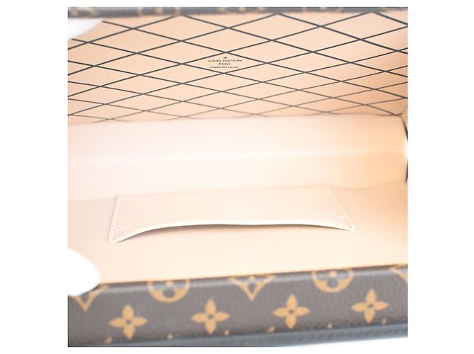 Louis Vuitton Petite Malle Marrone Monogramma - vista 4