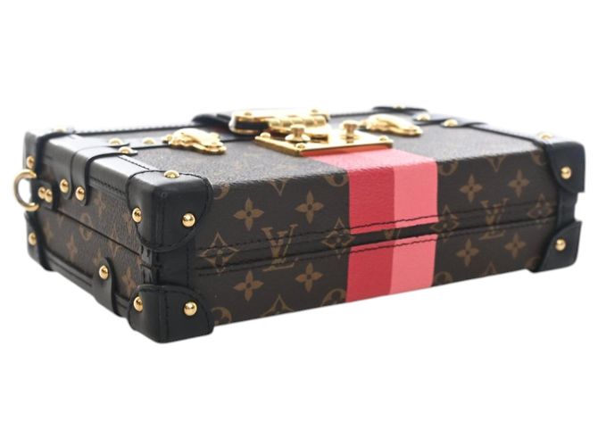 Louis Vuitton Petite Malle Marrone Monogramma - vista 5