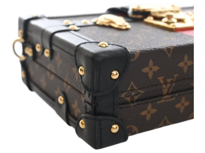 Louis Vuitton Petite Malle Marrone Monogramma - vista 7