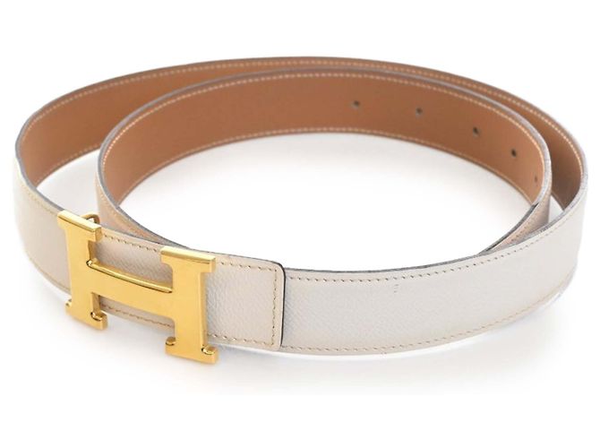 Hermès Weiß Epsom Constance H Wendegürtel - Ansicht 2
