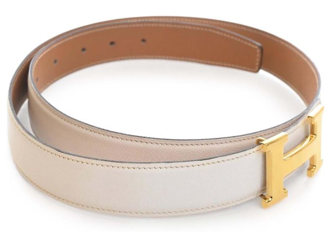 Hermès Weiß Epsom Constance H Wendegürtel - Ansicht 4