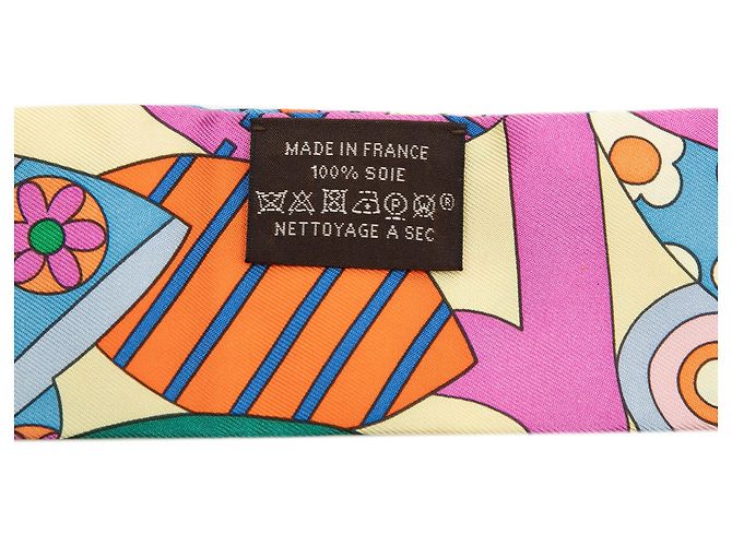 Foulard in seta Twilly Les Murmures De La Foresta Hermès Rosa - vista 3