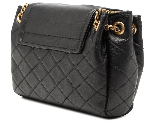 Bolsa Nolita Monograma em Couro de Cordeiro Matelassado Preto Saint Laurent - vista 2