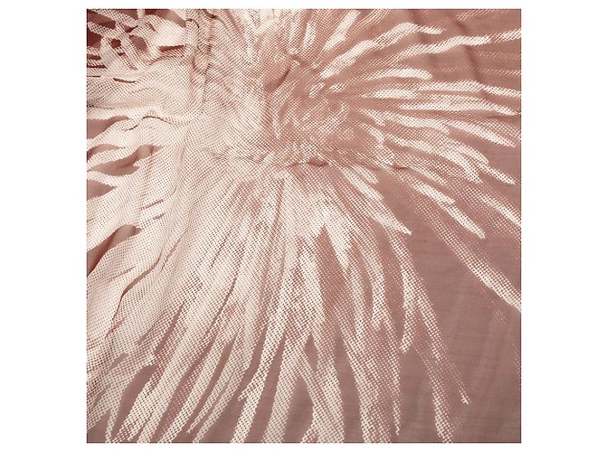 Sciarpa in mussola di seta rossa Dahlia Hermès 140 Rosso Bordò - vista 3