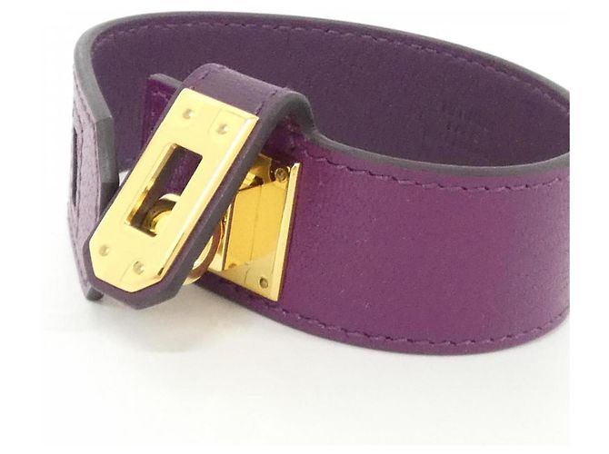 Bracciale Charm Kelly Twist PM di Hermès D'oro Porpora - vista 3