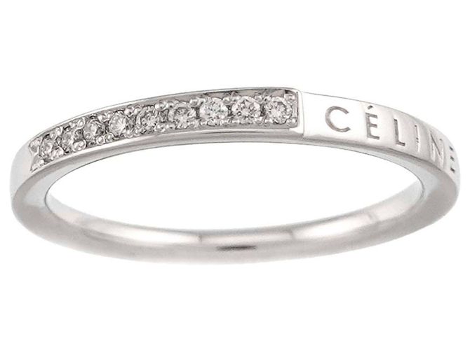 Diamond Céline Bague en Platine avec Diamants Celine - vue 2