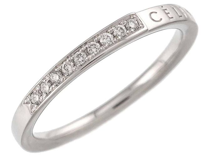 Diamond Céline Bague en Platine avec Diamants Celine - vue 5