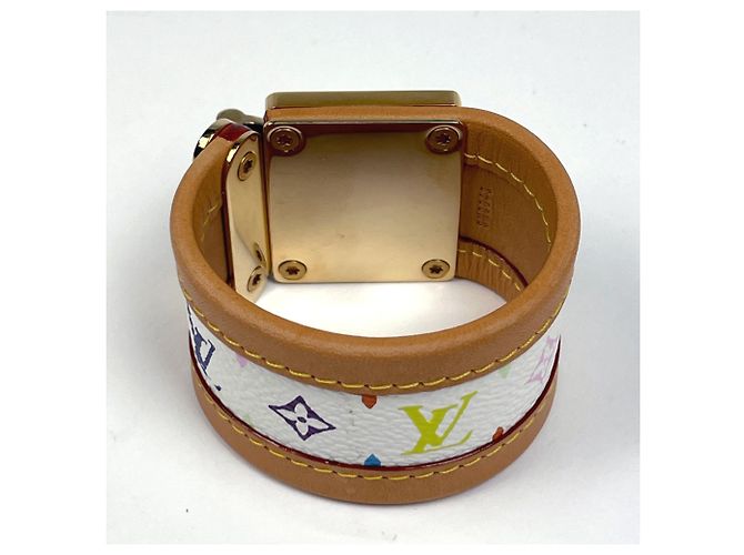 Bracciale Cellure Bangle Monogram Multicolore Bianco Louis Vuitton - vista 3