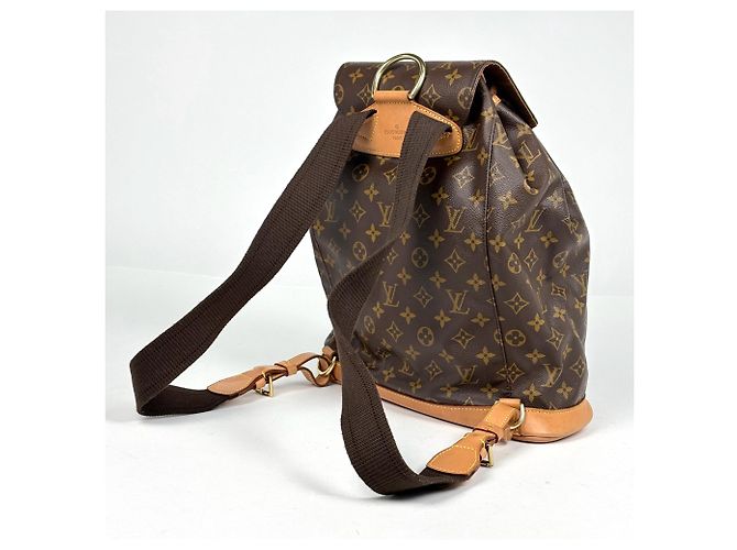 Zaino Montsouris GM Louis Vuitton Marrone - vista 2