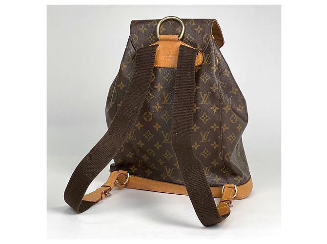 Zaino Montsouris GM Louis Vuitton Marrone - vista 2