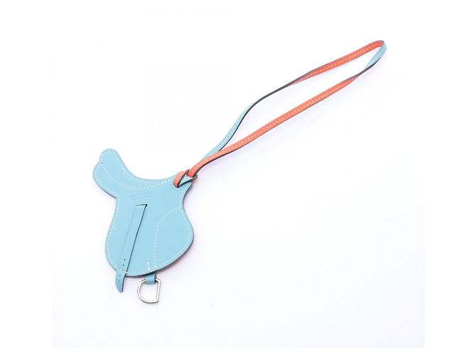 Hermès Hermes Paddock Cell Charm Zubehör Blau Orange - Ansicht 2