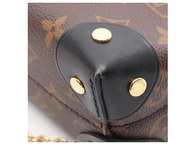 Handtasche Petite Malle Souple Louis Vuitton Braun Schwarz Monogramm - Ansicht 6