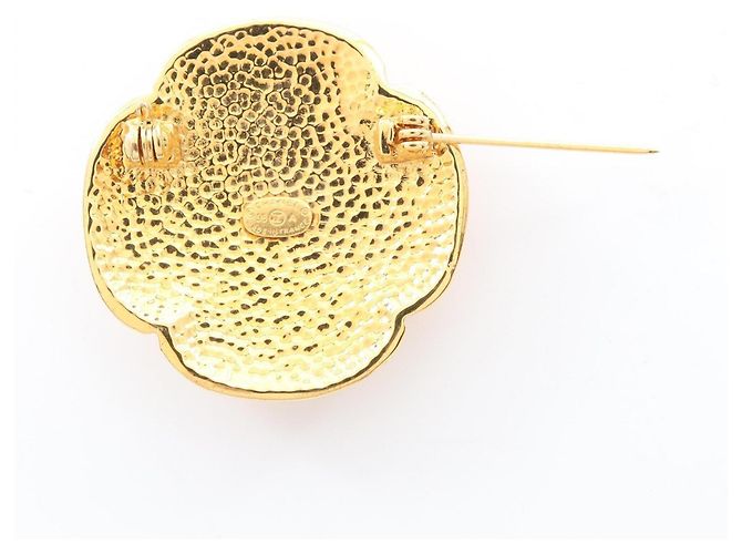 Spilla placcata in oro con il logo Coco di Chanel D'oro - vista 2