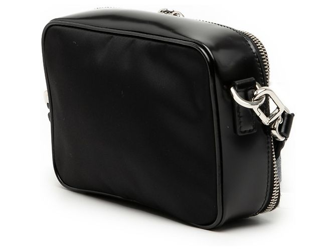 Bolsa de ombro RE-Nylon com logo triangular Prada Preto - vista 2
