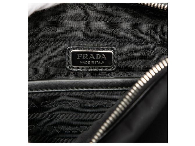 Bolsa de ombro RE-Nylon com logo triangular Prada Preto - vista 5