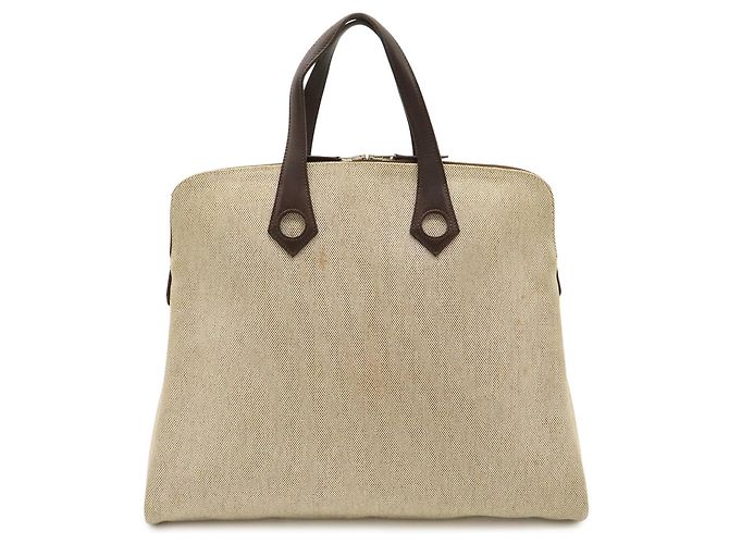 Borsa Tote Ybou MM di Hermès Marrone - vista 2