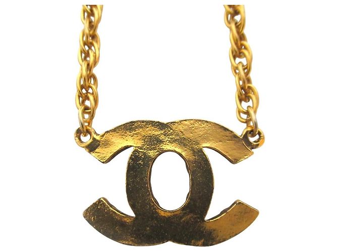 Collana a catena con strass Chanel Coco Mark D'oro - vista 2