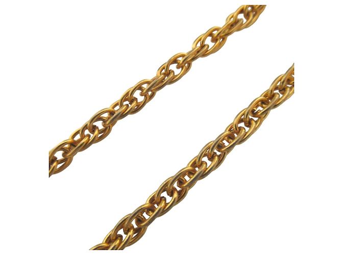 Collana a catena con strass Chanel Coco Mark D'oro - vista 4