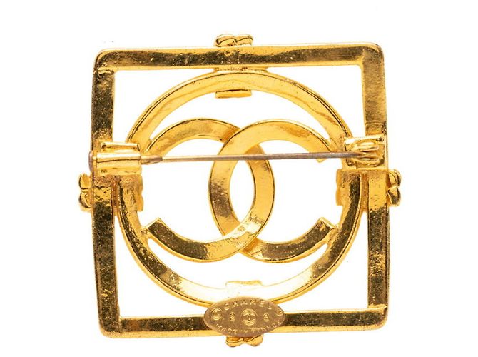 Timeless Spilla quadrata vintage Coco Mark di Chanel D'oro - vista 2