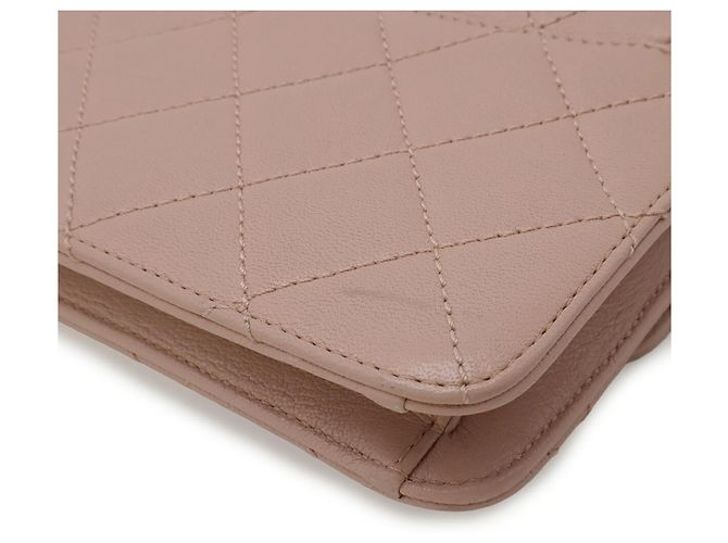 Borsa a spalla matelassé rosa Chanel - vista 4
