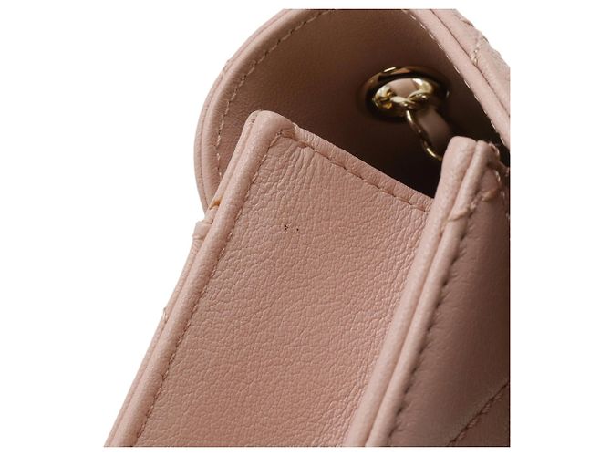 Borsa a spalla matelassé rosa Chanel - vista 5