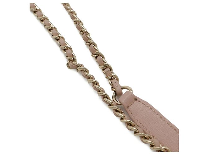 Borsa a spalla matelassé rosa Chanel - vista 6