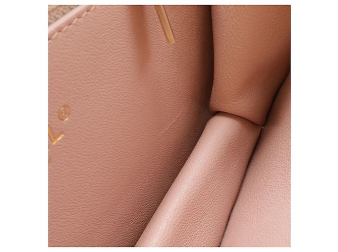 Borsa a spalla matelassé rosa Chanel - vista 8