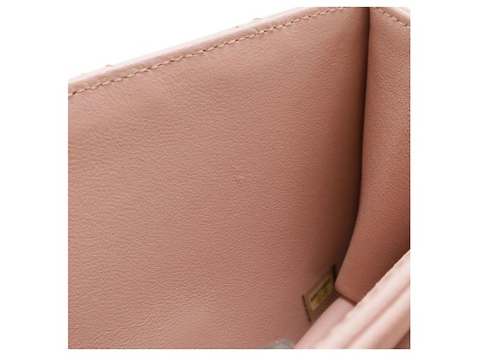 Borsa a spalla matelassé rosa Chanel - vista 9